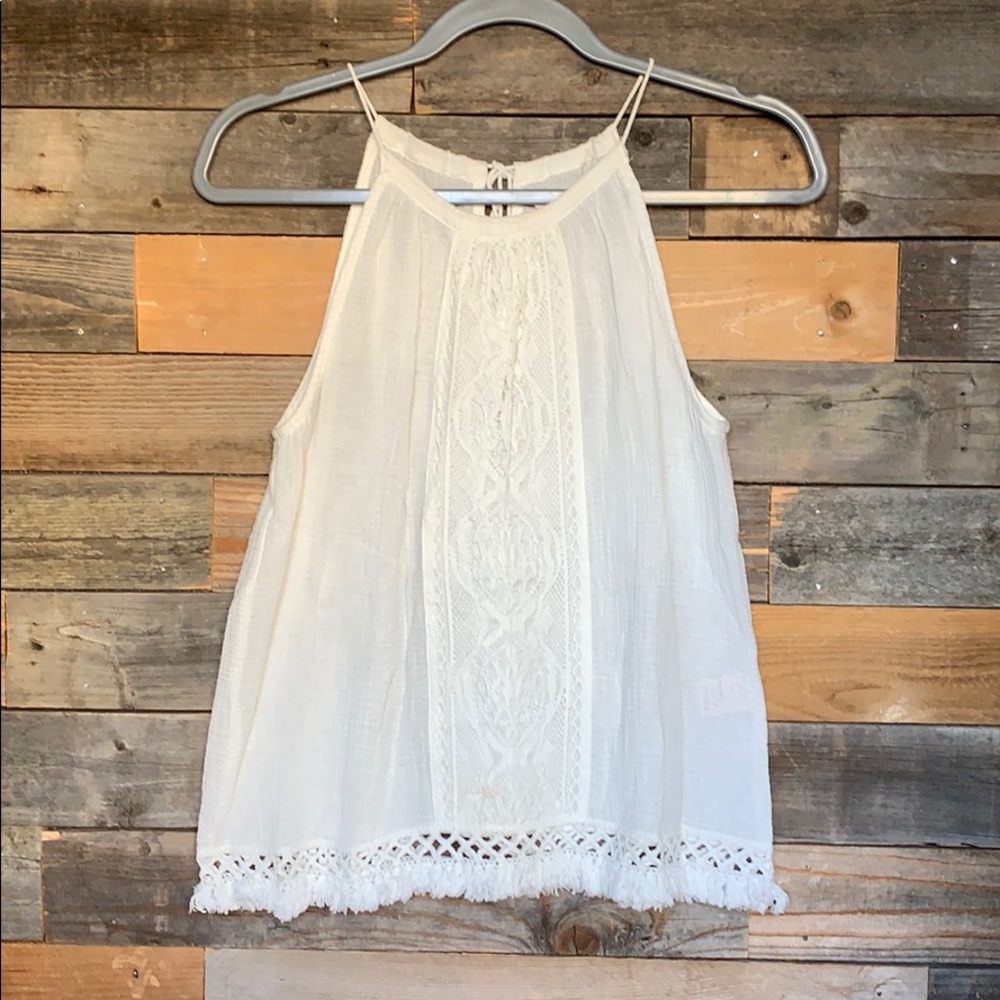 White / Cream Tank Top